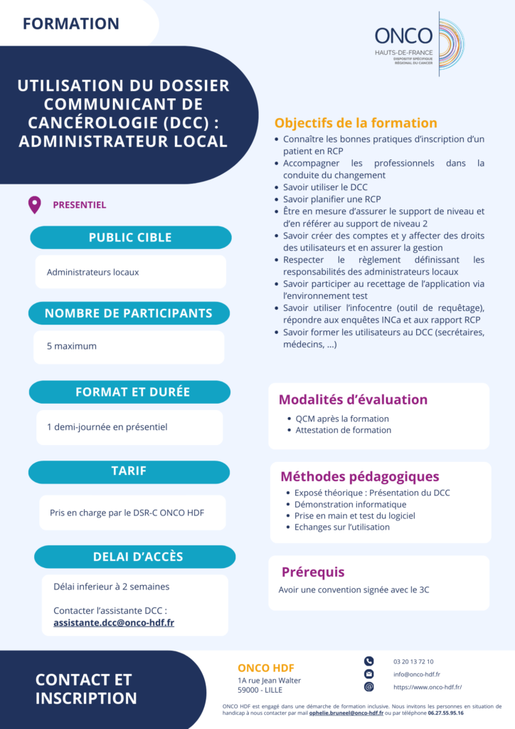 Utilisation du Dossier Communicant en Cancérologie