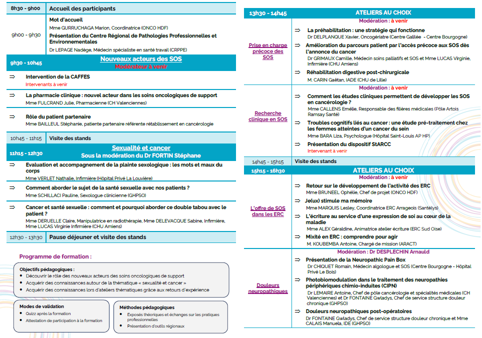 6ème Édition de la journée régionale des Soins Oncologiques de Support 4